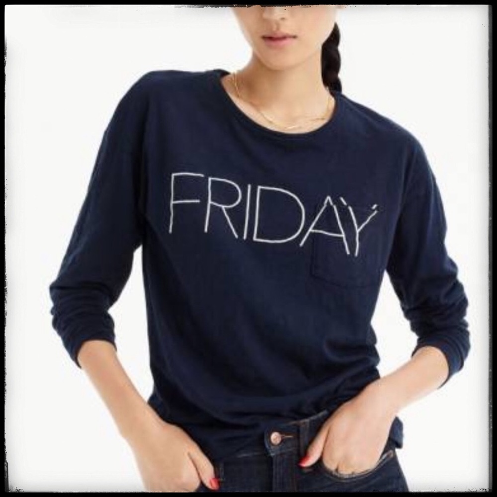 J Crew “Friday” Long Sleeve Tee